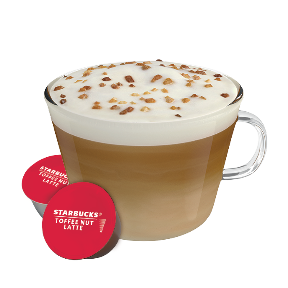 STARBUCKS®  TOFFEE NUT LATTE NESCAFÉ® Dolce Gusto® kapszula és csésze