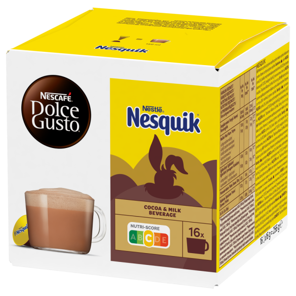 A NESCAFÉ® Dolce Gusto® Nesquik kapszula doboza oldalról thumbnail