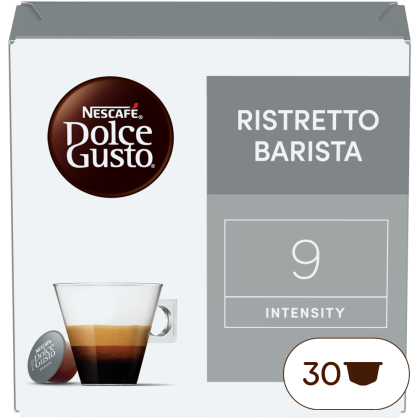 A NESCAFÉ® Dolce Gusto® RISTRETTO BARISTA NAGY KISZERELÉS kapszula doboza