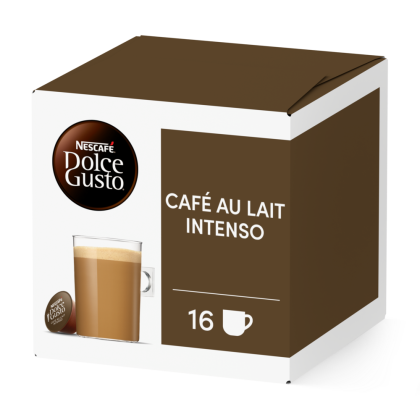 A NESCAF&Eacute;&reg; Dolce Gusto&reg; Caf&eacute; Au Lait Intenso kapszula doboza