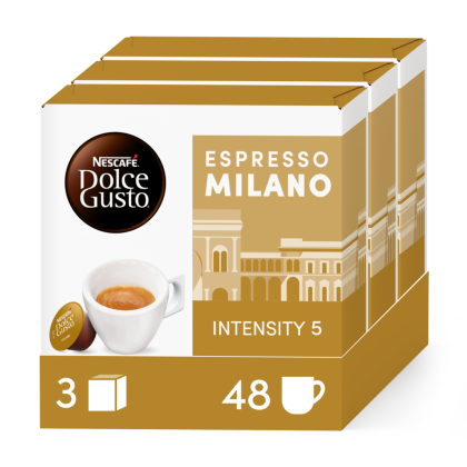 A NESCAF&Eacute;&reg; Dolce Gusto&reg; ESPRESSO MILANO 48 KAPSZUL&Aacute;S CSOMAG kapszula doboza