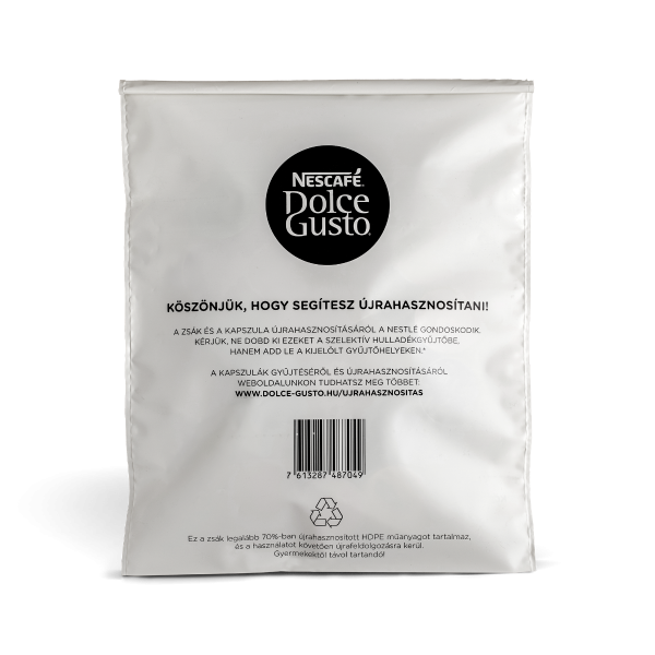 kapszula újrahasznosító zsák