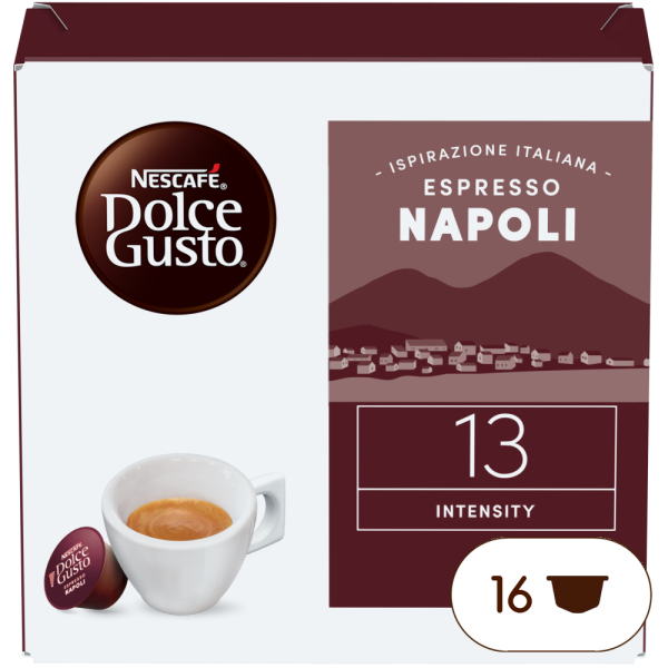 A NESCAFÉ® Dolce Gusto® ESPRESSO NAPOLI kapszula doboza