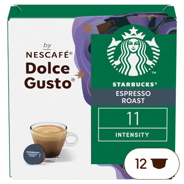 A NESCAFÉ® Dolce Gusto® STARBUCKS DARK ESPRESSO ROAST kapszula doboza
