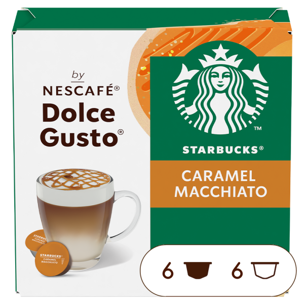 A NESCAFÉ® Dolce Gusto® STARBUCKS CARAMEL MACCHIATO kapszula doboza