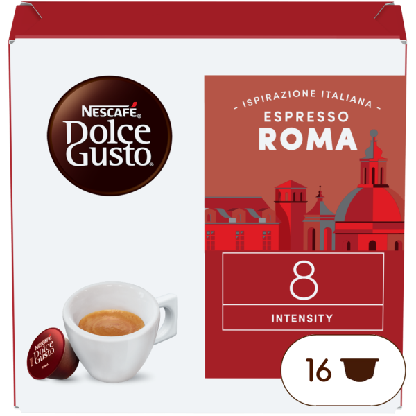 A NESCAFÉ® Dolce Gusto® Espresso Roma kapszula doboza