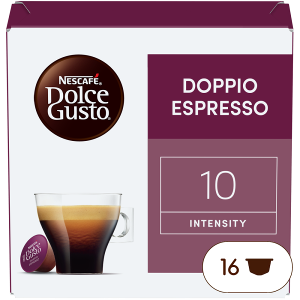 A NESCAFÉ® Dolce Gusto® Doppio Espresso kapszula doboza
