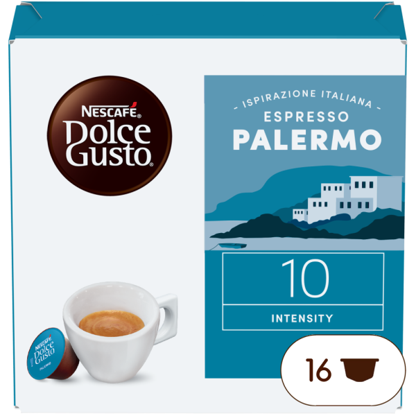 A NESCAFÉ® Dolce Gusto® Espresso Palermo kapszula doboza