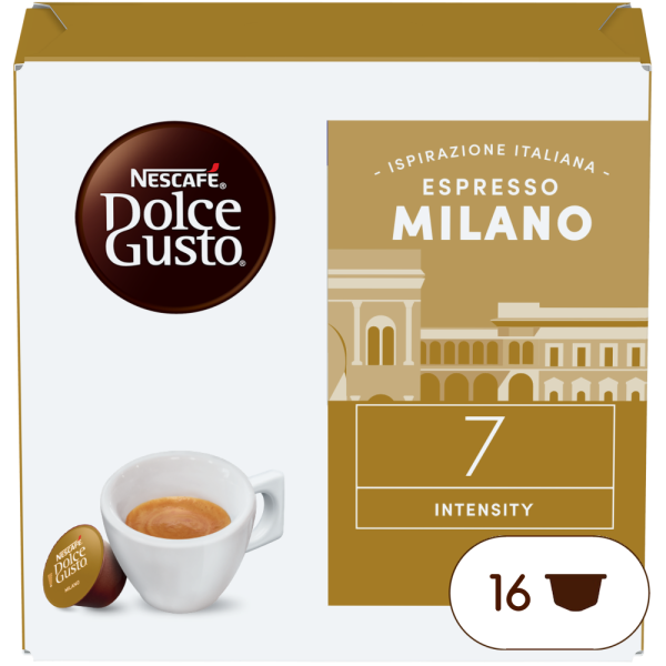 A NESCAFÉ® Dolce Gusto® Espresso Milano kapszula doboza