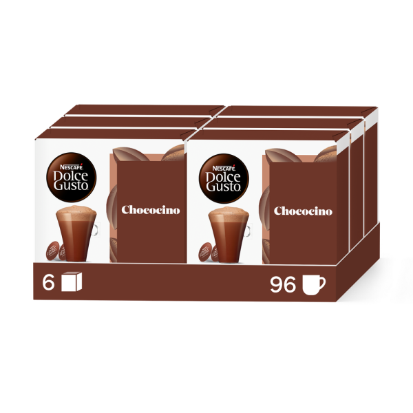 A NESCAFÉ® Dolce Gusto® CHOCOCINO 96 KAPSZULÁS CSOMAG kapszula doboza