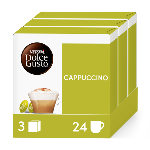 A NESCAFÉ® Dolce Gusto® CAPPUCCINO 48 KAPSZULÁS CSOMAG kapszula doboza