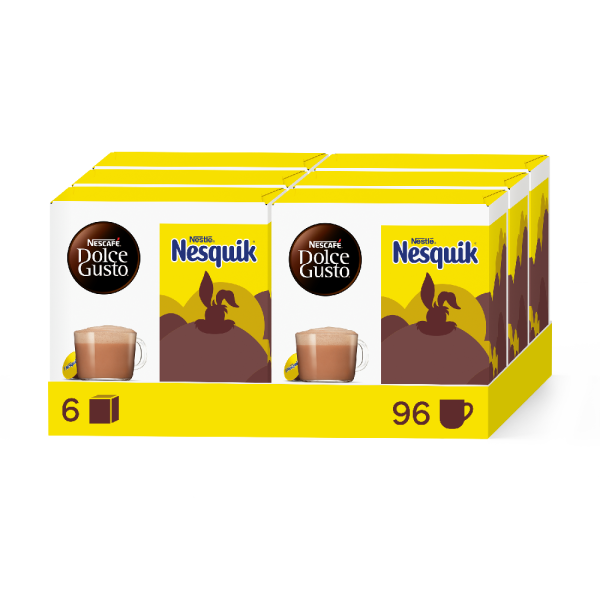 A NESCAFÉ® Dolce Gusto® NESQUIK 96 KAPSZULÁS CSOMAG  kapszula doboza