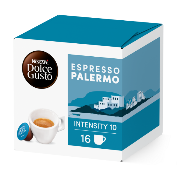 A NESCAFÉ® Dolce Gusto® Espresso Palermo kapszula doboza