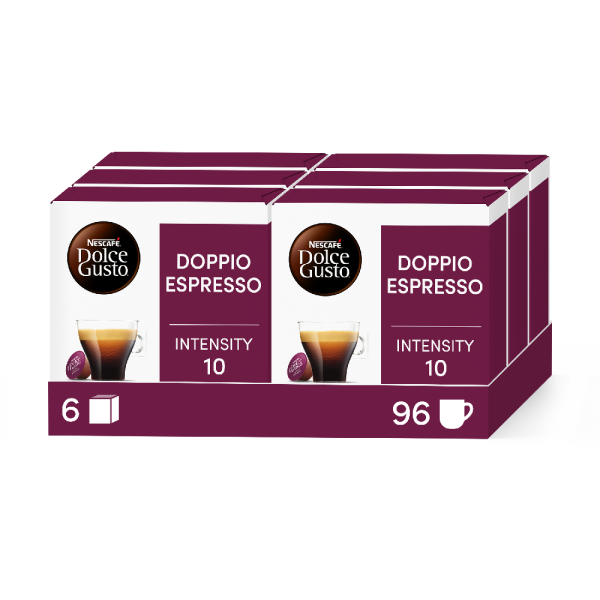 A NESCAFÉ® Dolce Gusto® DOUBLE ESPRESSO 96 KAPSZULÁS CSOMAG kapszula doboza