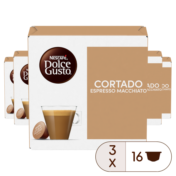 A NESCAFÉ® Dolce Gusto® CORTADO 48 KAPSZULÁS CSOMAG kapszula doboza
