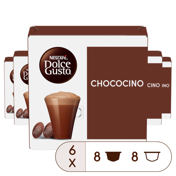 A NESCAFÉ® Dolce Gusto® CHOCOCINO 96 KAPSZULÁS CSOMAG kapszula doboza