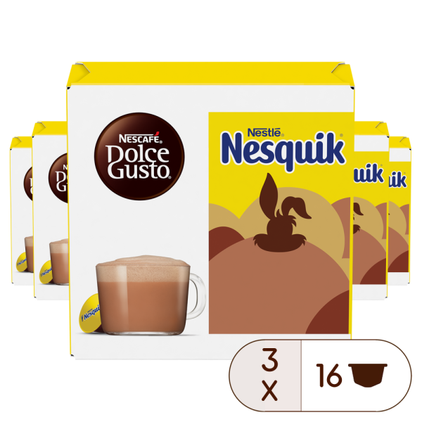 A NESCAFÉ® Dolce Gusto® NESQUIK 48 KAPSZULÁS CSOMAG kapszula doboza