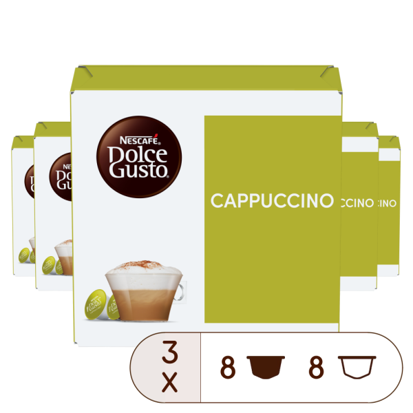 A NESCAFÉ® Dolce Gusto® CAPPUCCINO 48 KAPSZULÁS CSOMAG kapszula doboza