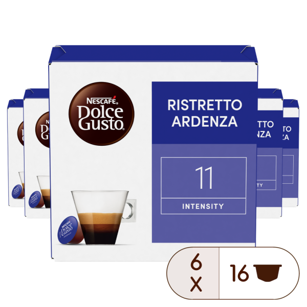 A NESCAFÉ® Dolce Gusto® RISTRETTO ARDENZA 96 KAPSZULÁS CSOMAG kapszula doboza