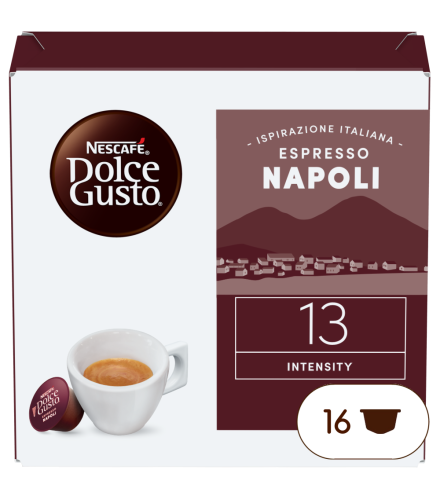 A NESCAFÉ® Dolce Gusto® ESPRESSO NAPOLI kapszula doboza