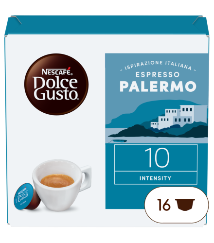 A NESCAFÉ® Dolce Gusto® Espresso Palermo kapszula doboza