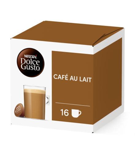 A NESCAFÉ® Dolce Gusto® CAFÉ AU LAIT kapszula doboza