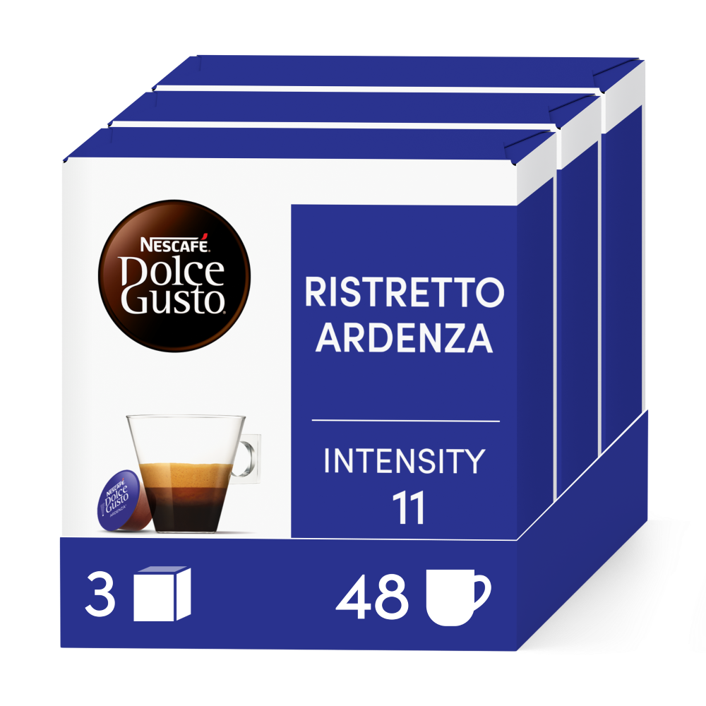 A NESCAFÉ® Dolce Gusto® RISTRETTO ARDENZA 48 KAPSZULÁS CSOMAG kapszula doboza
