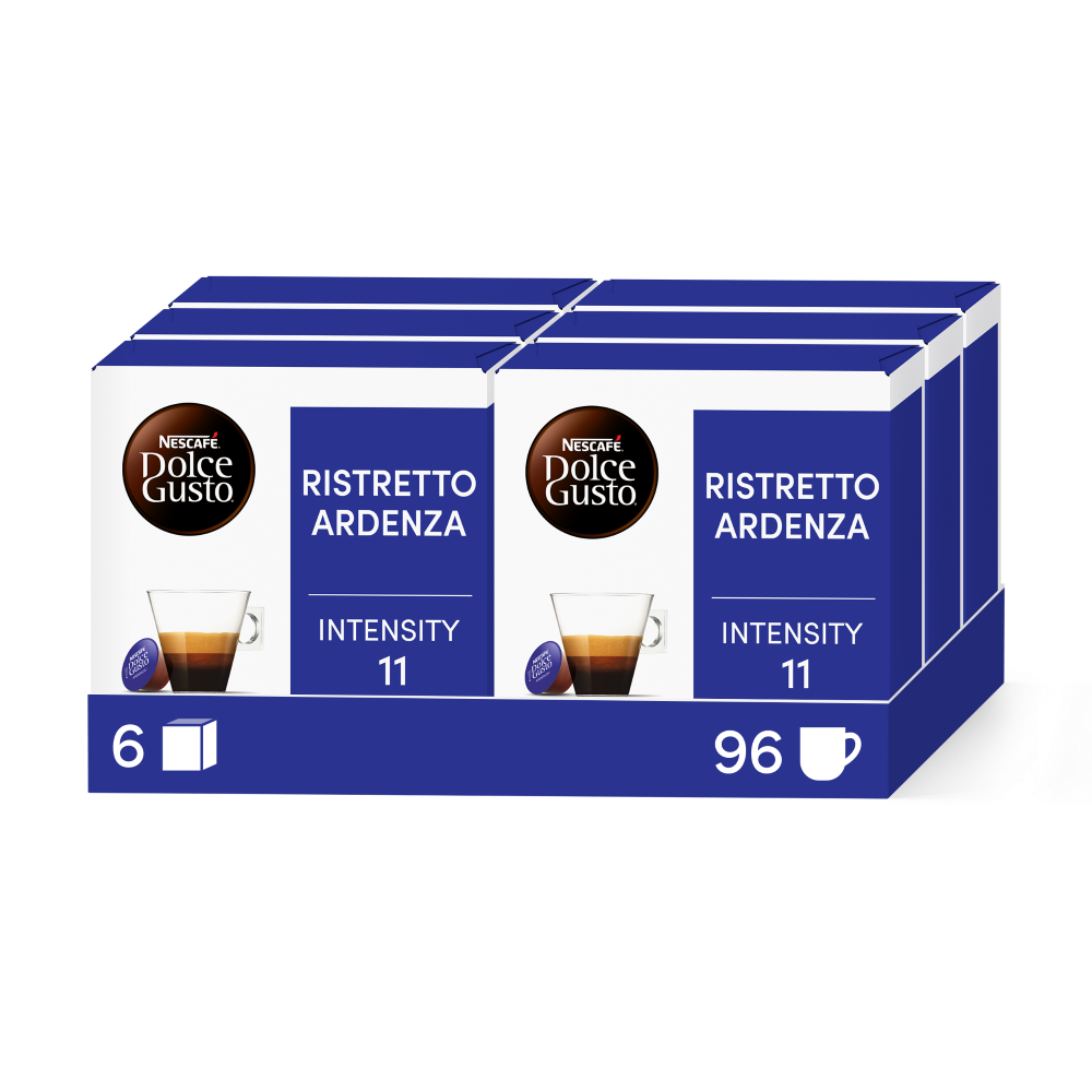 A NESCAFÉ® Dolce Gusto® RISTRETTO ARDENZA 96 KAPSZULÁS CSOMAG kapszula doboza