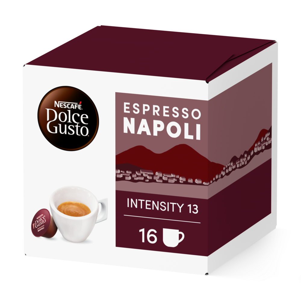 A NESCAFÉ® Dolce Gusto® ESPRESSO NAPOLI kapszula doboza