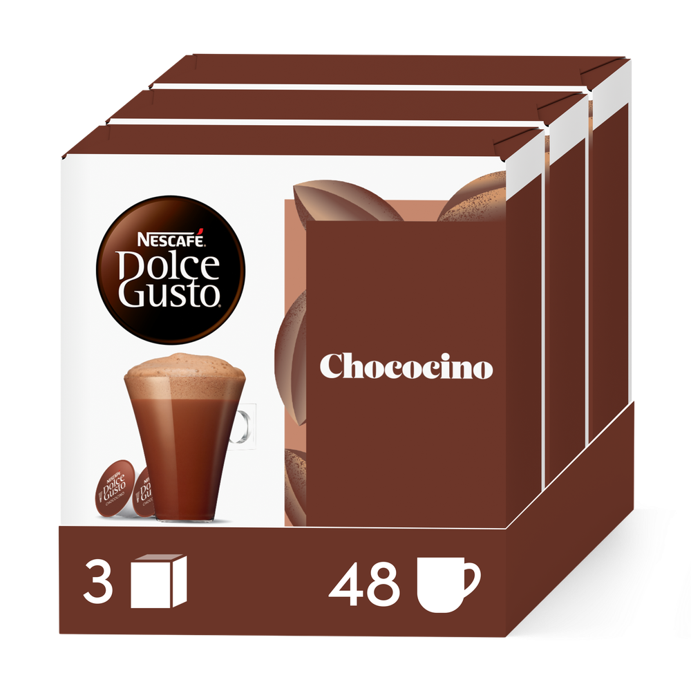 A NESCAFÉ® Dolce Gusto® CHOCOCINO 48 KAPSZULÁS CSOMAG kapszula doboza