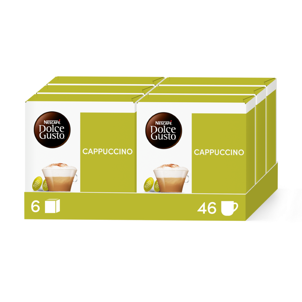 A NESCAFÉ® Dolce Gusto® CAPPUCCINO 96 KAPSZULÁS CSOMAG kapszula doboza