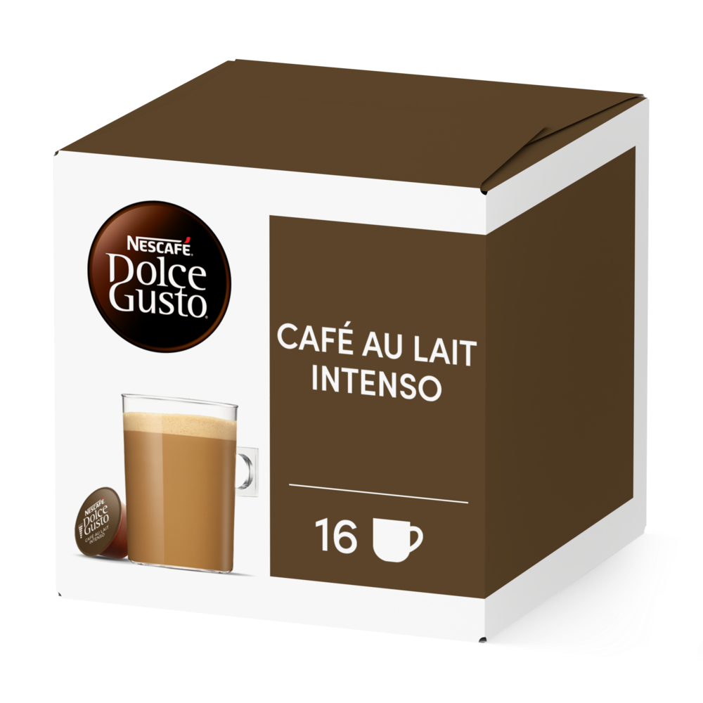 A NESCAFÉ® Dolce Gusto® Café Au Lait Intenso kapszula doboza