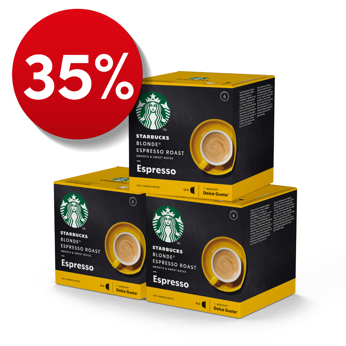 STARBUCKS BLONDE ESPRESSO ROAST - 3 doboz