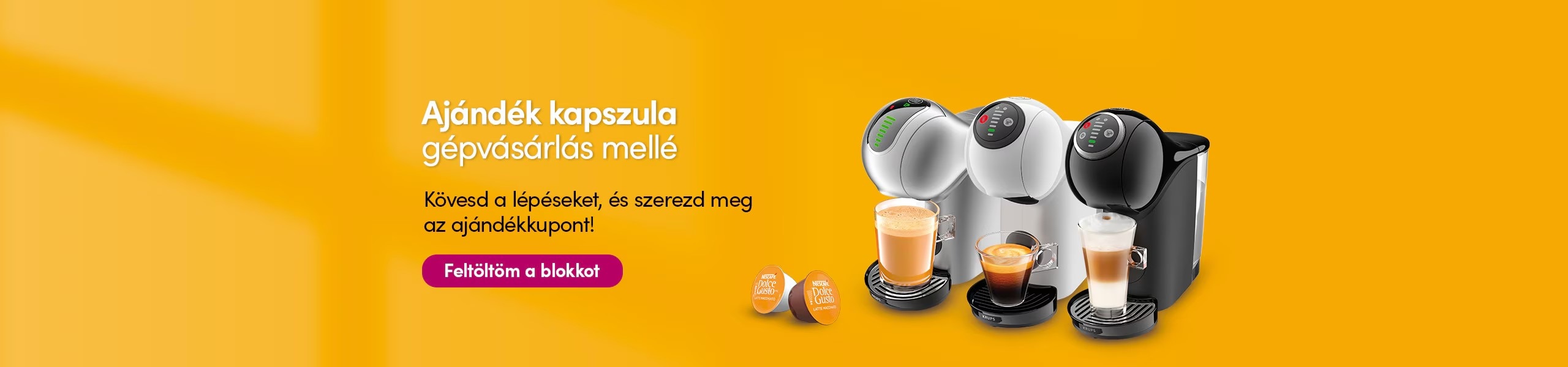 Ajándék kapszula gépvásárlás mellé