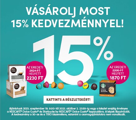 15% KEDVEZMÉNY KAPSZULÁKRA