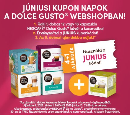 Dolce Gusto októberi kupon napok 5+1 akció