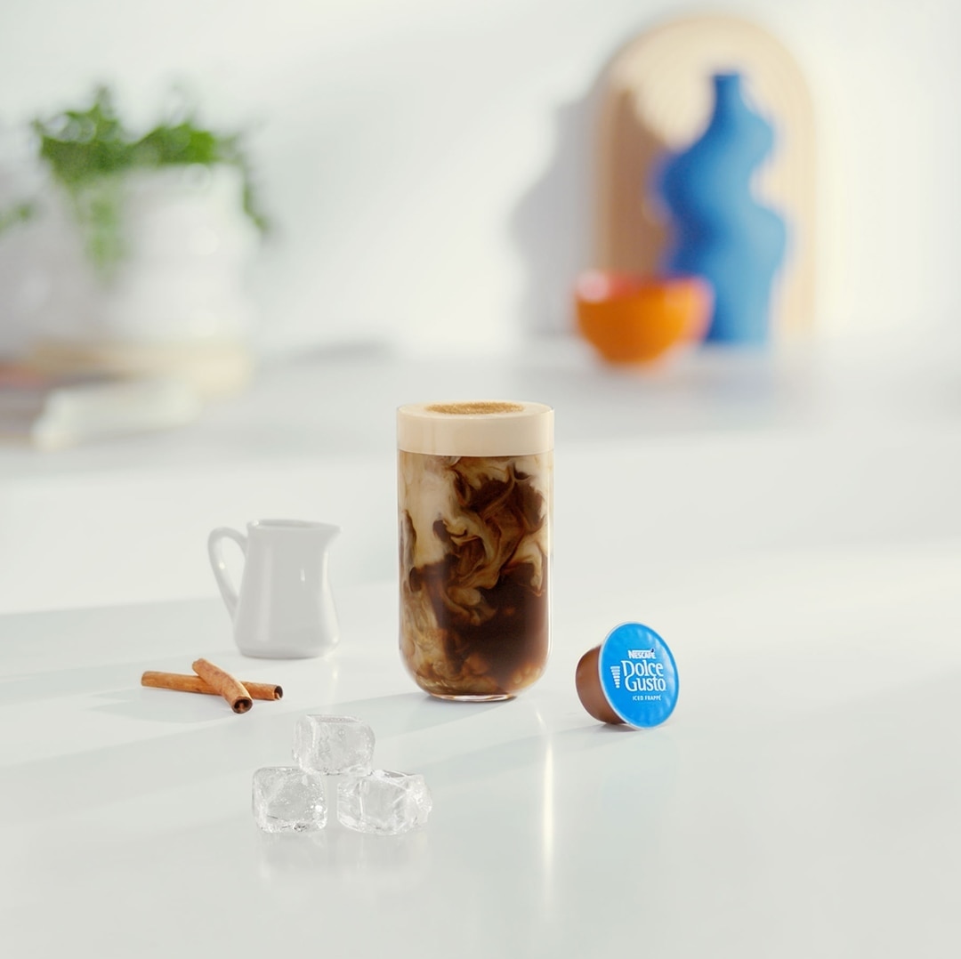 iced coffee in a glass