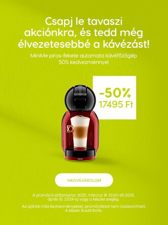 MiniMe kávéfőző 50% kedvezménnyel