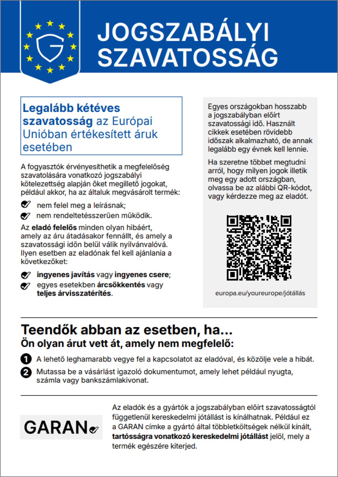  Jogszabályi szavatosság Magyarországon